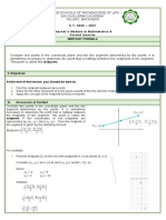 Second Quarter: S.Y. 2020 - 2021 Learner's Module in Mathematics 8 Midpoint Formula I