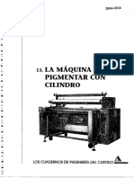 Máquina de pigmentar con cilindro: principio de funcionamiento