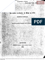 Avila, Manuel. La Contra Revolucion de Molas en 1874