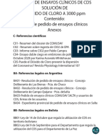 Pedido de Ensayos Clínicos - Dióxido de Cloro - 156 Pags - (Imprimible)