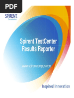 Spirent Testcenter Results Reporter