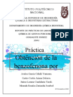 Obtención de la benzofenona y sus usos en productos de cuidado personal, limpieza y protección contra rayos UV