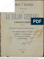 1895-Cronica Velada Discursos Escuela Nacional Preparatoria