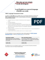 French and English As A Second Language: (FSL/ESL Non-Credit)