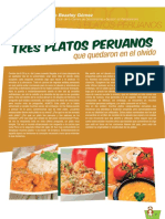 Tres Platos Que Quedaron en El Olvido