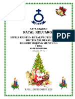 ACARA IBADAH NATAL KELUARGA, 23 DESESEMBER 2020 (Bhs. Indonesia)