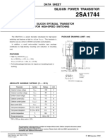 Silicon Power Transistor: Data Sheet