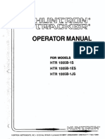 Operator Manual: HTR 1005B 18 - HTR 1005B 1 E8 HTR 1005B 1J8