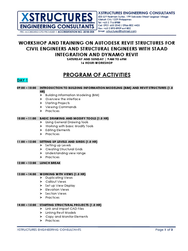 Revit Structures Workshop for Engineers | PDF | Autodesk Revit ...