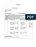 Lesson Plan: Forming Pairs, Giving Instructions and Monitoring About