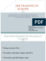 Teacher Training in Europe