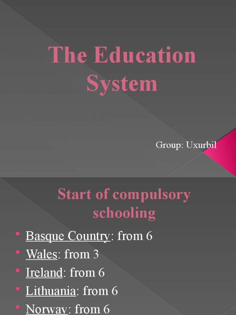 Overview of Compulsory Schooling Ages | PDF