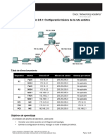 Practica 2.8.2 Configuracion Basica de La Ruta Estatica PDF