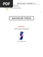 Bachelor Thesis: Red Bull