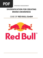 Diversification For Creating Brand Awareness: Case of Red Bull GMBH