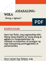 Ang Pagsasaling-Wika