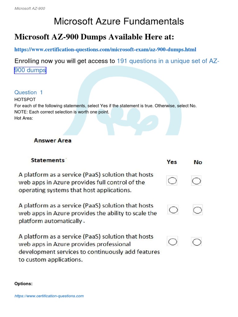Microsoft Azure Fundamentals: Microsoft AZ-900 Dumps Available Here at ...