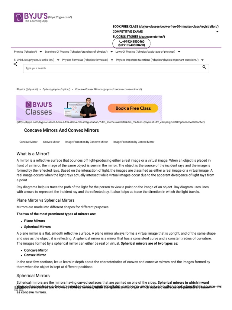 IMAGE FORMATION IN CONCAVE MIRRORS visual data 5