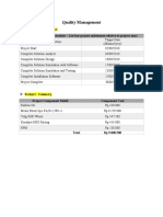 Quality Management: Summary Milestone Schedule - List Key Project Milestones Relative To Project Start