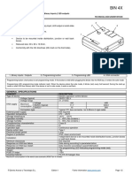 Bin 4X: Universal Interface With 4 Configurable Binary Inputs / LED Outputs Zio-Bin4X Technical Documentation Features