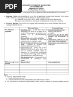 Relevant Costing For Non Routine Decision Making - Managment Science