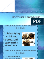 Day 18procedures in Blow-Drying