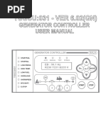 YSGCU:031 - VER 6.02 (GN) : Generator Controller User Manual