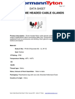 Nylon Dome Headed Cable Glands: Data Sheet