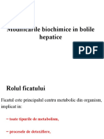 Bolile Hepatice - Modificari Biochimice