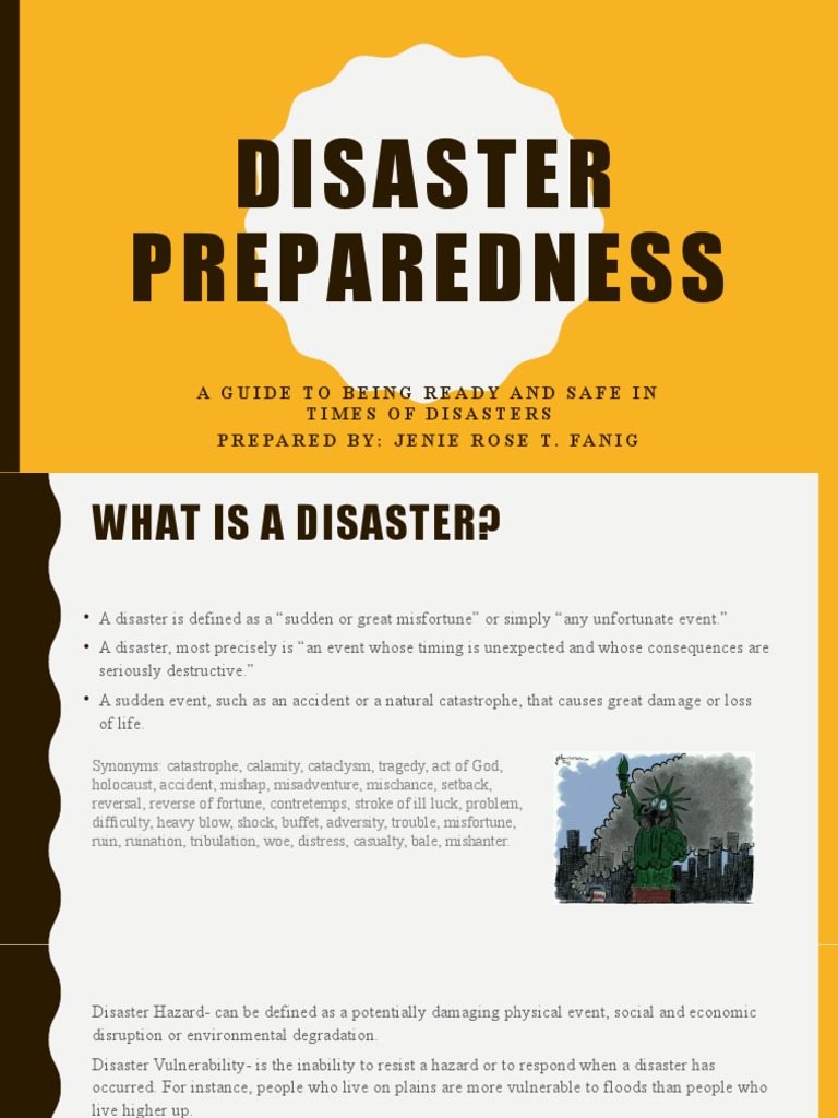Disaster Preparedness Guide | PDF | Natural Disasters | Hazards