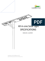 All-In-One Solar Light Specifications: SMLN-120W