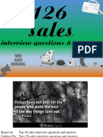 126 Sales: Interview Questions & Answers