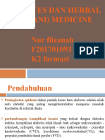 FITOTERAPI Diabetes Dan Botanik - NUR FILZANAH - K2
