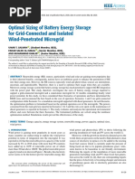 Optimal Sizing of Battery Energy Storage For Grid-Connected and Isolated Wind-Penetrated Microgrid PDF