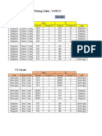 WIRING TABLE YSWCC & HHR5 & MDE & New Badr & HHR6