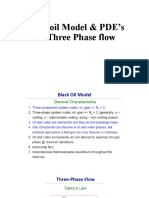 PDEs For Three Phase Flow
