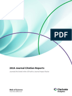 Revistas JCR 2018 Indexadas Por Primera Vez