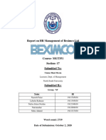 Report On HR Management of Beximco LTD