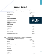 Budgetary Control: Variable Overheads