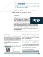 Reliability of One Ceph Software in Cephalometric Tracing: A Comparative Study