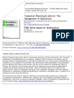 Production Planning & Control: The Management of Operations