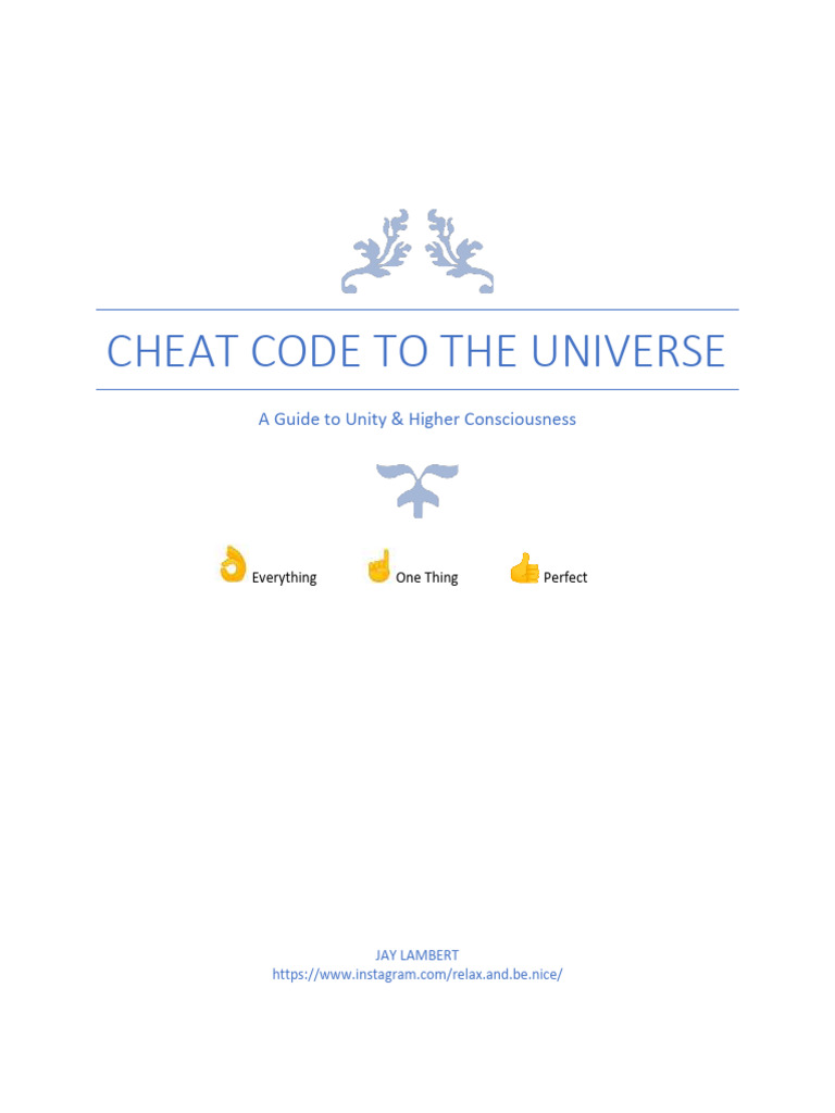 Cheat Code To The Universe PDF Meditation Anger