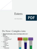Esters: A2 Chemistry