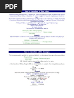 DRUG calculations