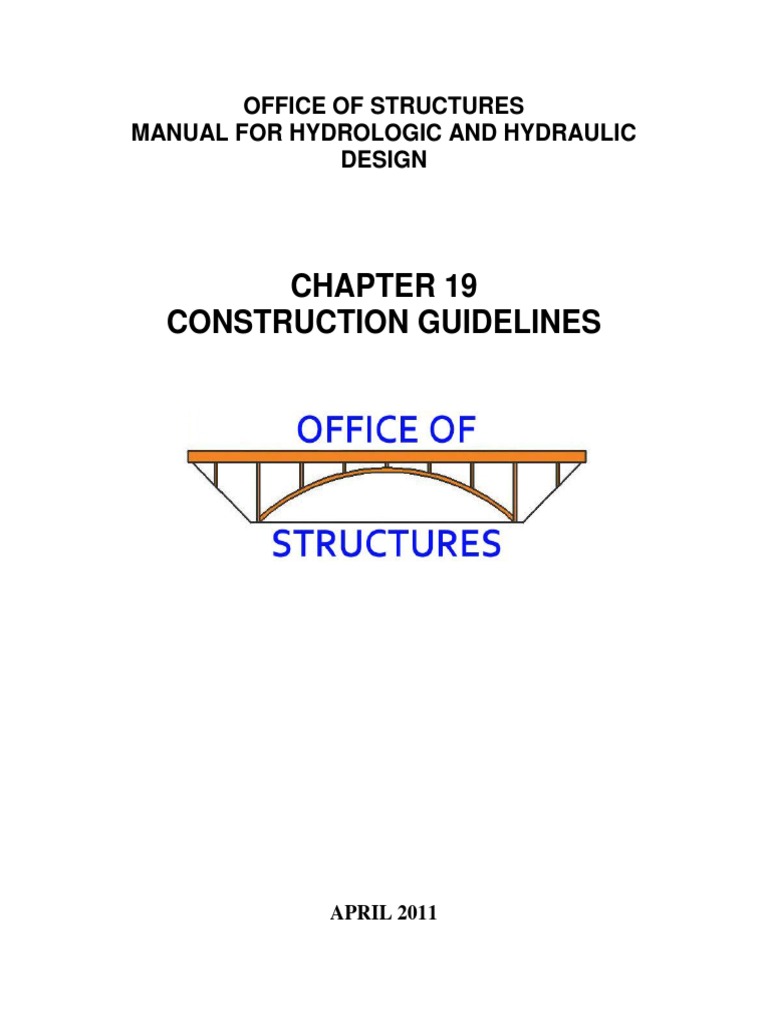 OOS Manual For Hydrologic and Hydraulic Design (2015) Chapter 19 PDF