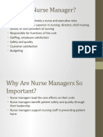 The Nurse Manager