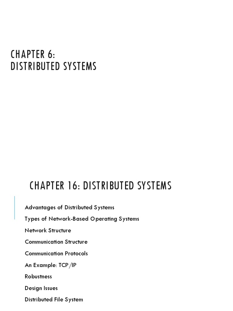 Overview of Distributed Systems | PDF | Cache (Computing) | Computer ...