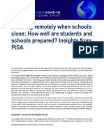 Learning Remotely When Schools Close: How Well Are Students and Schools Prepared? Insights From Pisa