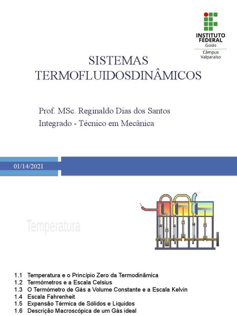 Termodinâmica e Medição de Temperatura | PDF | Temperatura | Termômetro