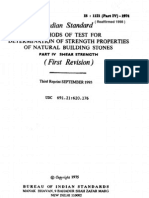 Hidian Standard: Methods of Test For I Determitbation of Strength Properties 1 ! of Natural Building Stones J